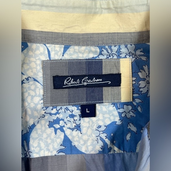 Robert Graham Large Novacheck Multicolor Flashy Collar Pattern Cuff Party Shirt - Picture 9 of 14